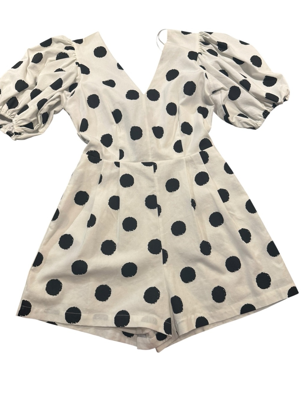 Fab’rik Zoa Polka Dot Puff Sleeve Romper